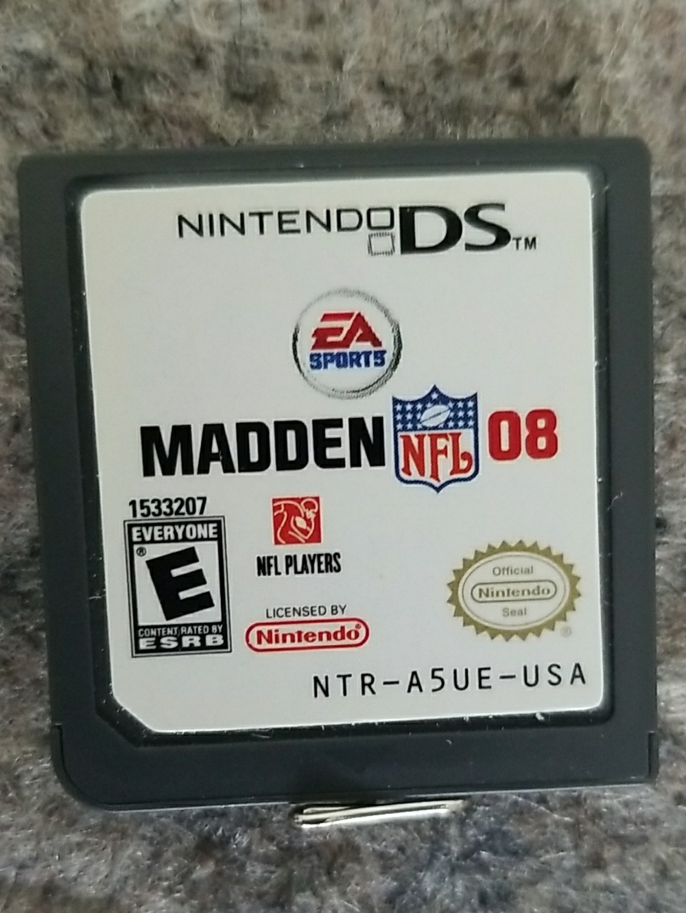 Nintendo DS Madden NFL 08 Cartridge - Black & White